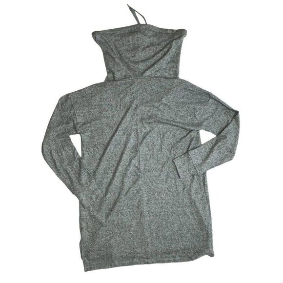 Motherhood Maternity Oversized Sweater Top Women's SMALL Gray Cowl-Neck Soft NEW - Picture 4 of 10